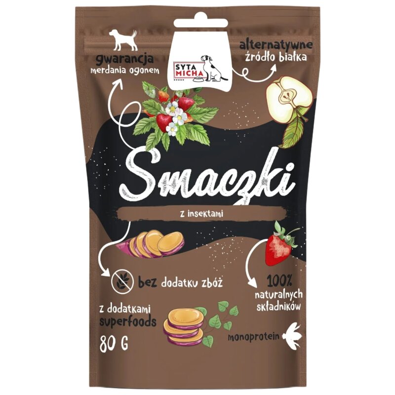 Przysmak dla psa SYTA MICHA Smaczki z insektami 80 g