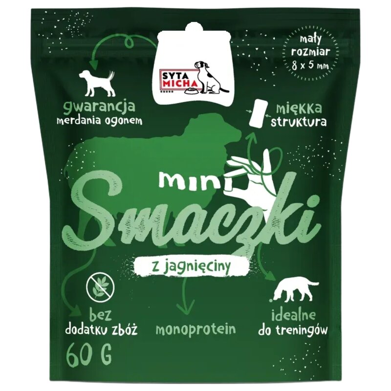 Przysmak dla psa SYTA MICHA Mini Smaczki z jagnięciny 60 g