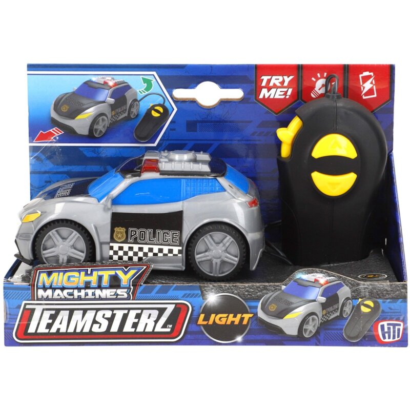 Samochód zdalnie sterowany TEAMSTERZ Mighty Machines Policja 39481