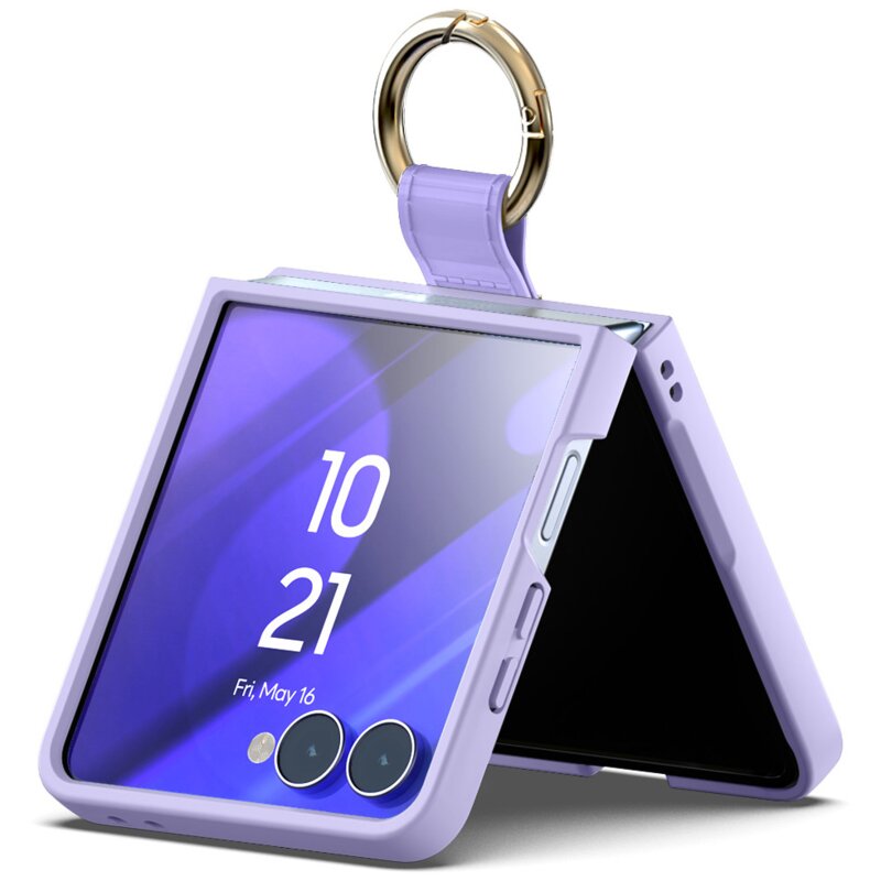 Etui MERCURY Gold Ring Hard Case do Samsung Galaxy Z Flip 8 Fioletowy