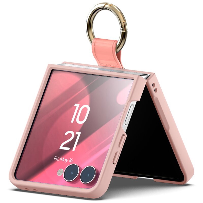 Etui MERCURY Gold Ring Hard Case do Samsung Galaxy Z Flip 8 Różowy
