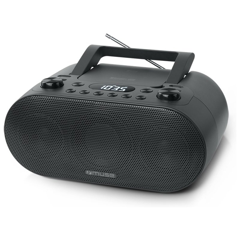 Radioodtwarzacz / Boombox MUSE M-35 BT Czarny, Odtw. CD, CD-R, CD-RW, Tuner FM, Bluetooth, Zasilanie Bateryjno-sieciowe