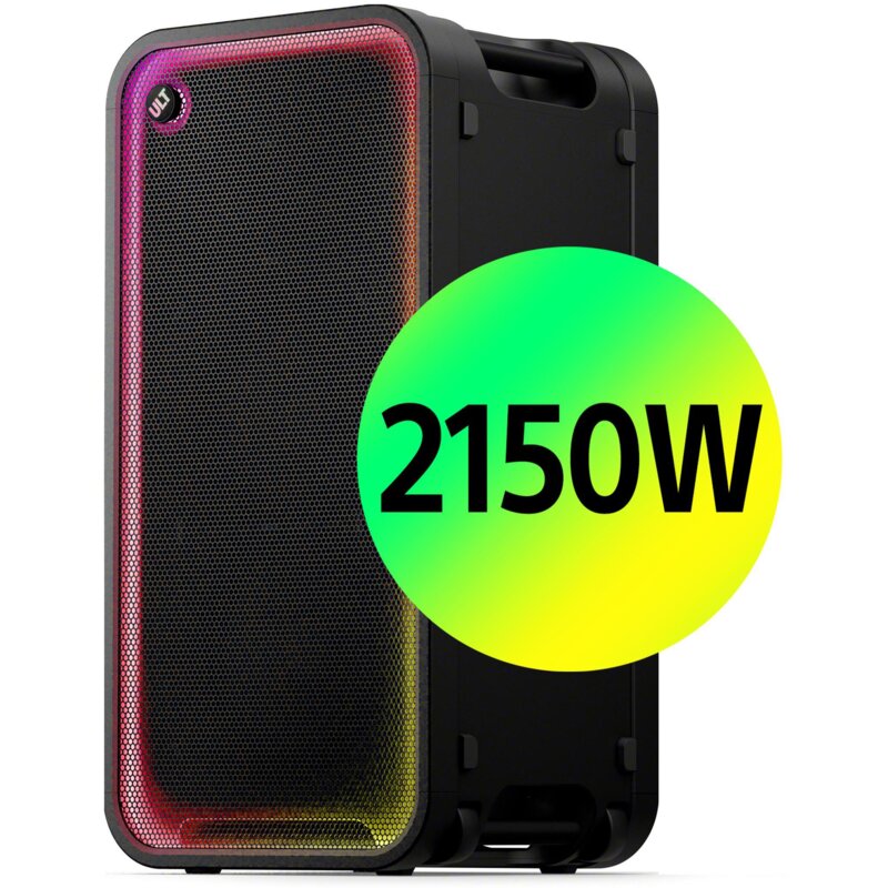 Power Audio SONY ULT TOWER MAX 2150W Bluetooth Karaoke DJ SRSULT3000