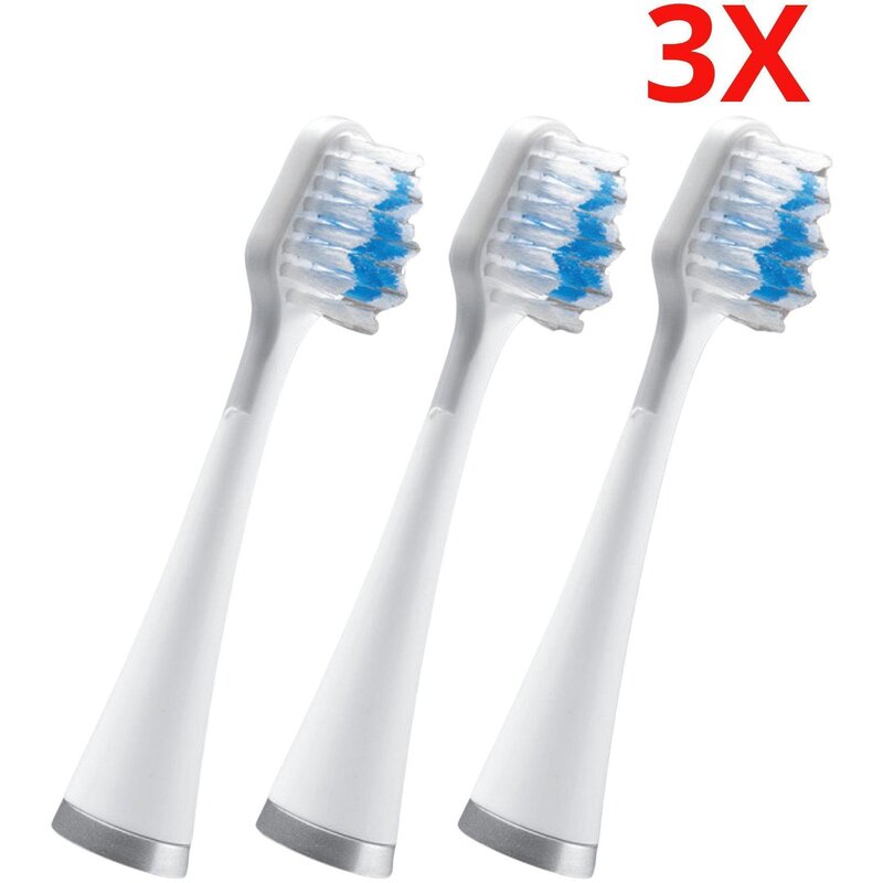 Oryginalna końcówka do szczoteczki sonicznej WATERPIK STRB-3EW Biała (3 szt.) (Normalna miękkość włosia)