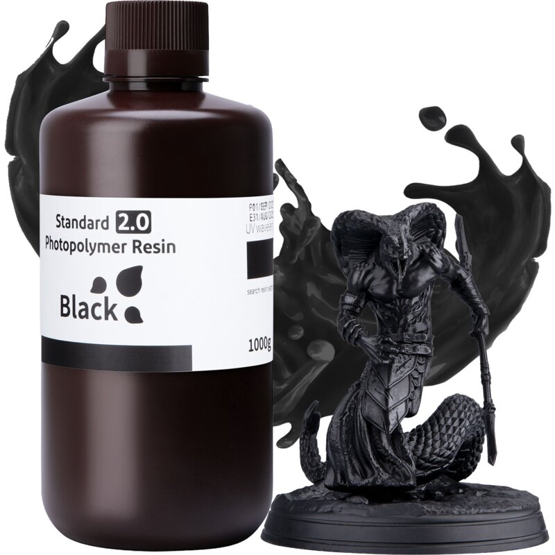 Żywica ELEGOO Standard 2.0, 1 kg Czarny