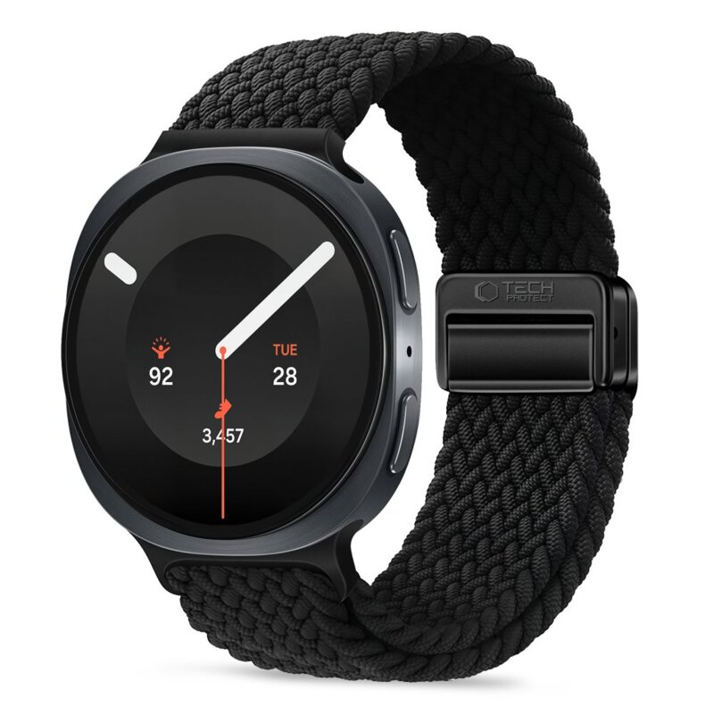 Pasek TECH-PROTECT NylonMag do Samsung Galaxy Watch 8/9/Classic do koperty 40/44/46 mm Czarny
