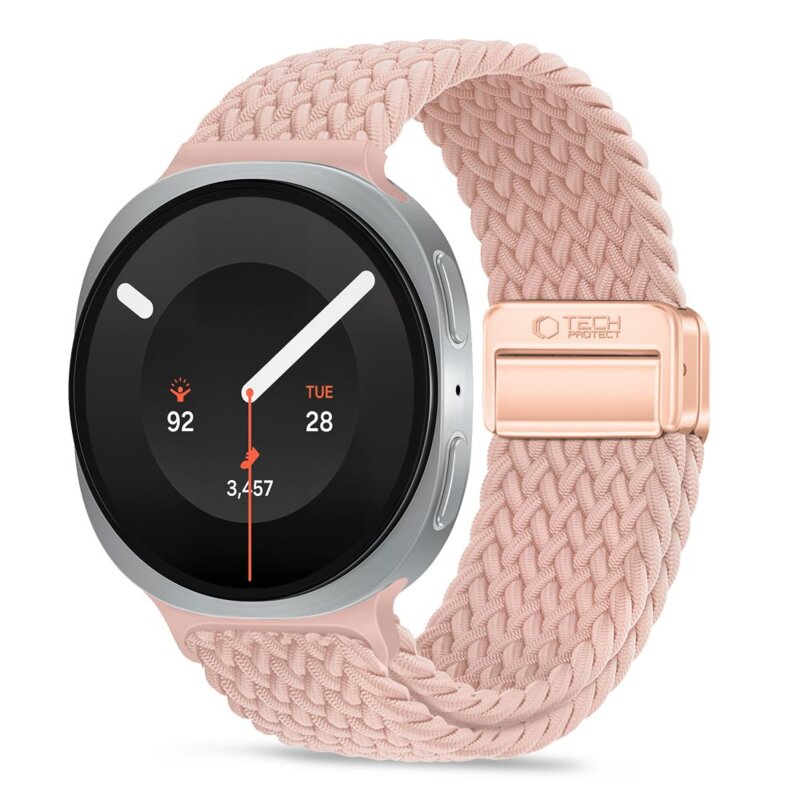 Pasek TECH-PROTECT NylonMag do Samsung Galaxy Watch 8/9/Classic do koperty 40/44/46 mm Różowy