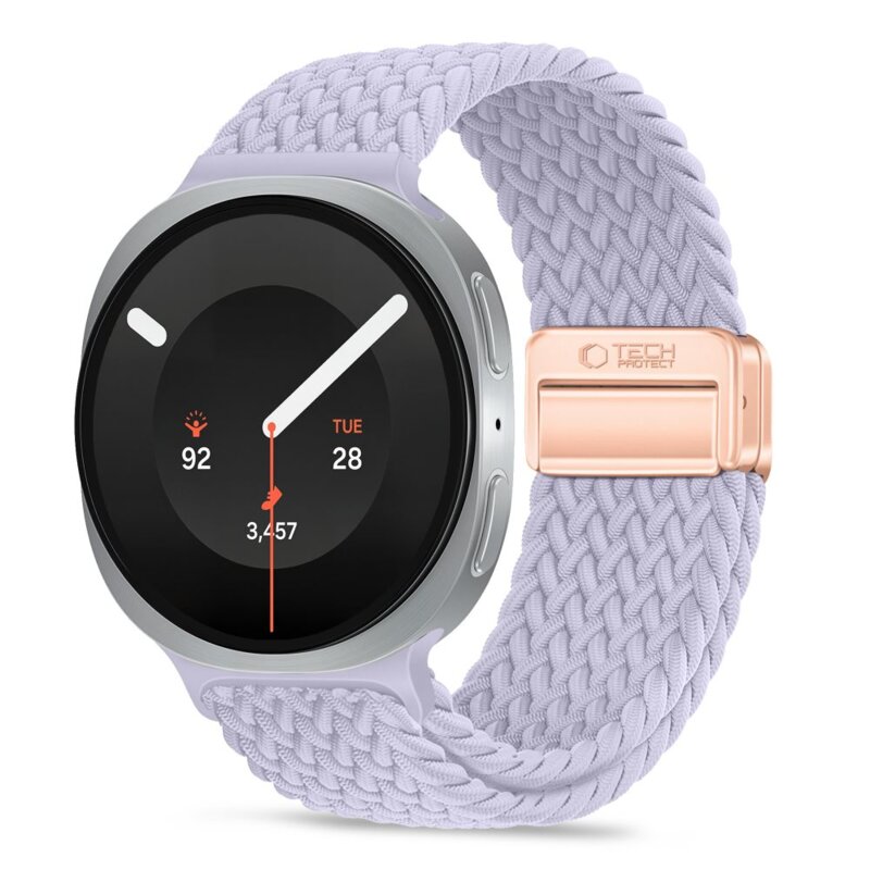 Pasek TECH-PROTECT NylonMag do Samsung Galaxy Watch 8/9/Classic do koperty 40/44/46 mm Fioletowy