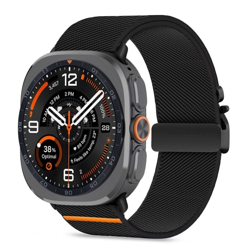 Pasek TECH-PROTECT Nylon Clasp do Samsung Galaxy Watch Ultra 1/2 2024-2026 do koperty 47mm Czarny