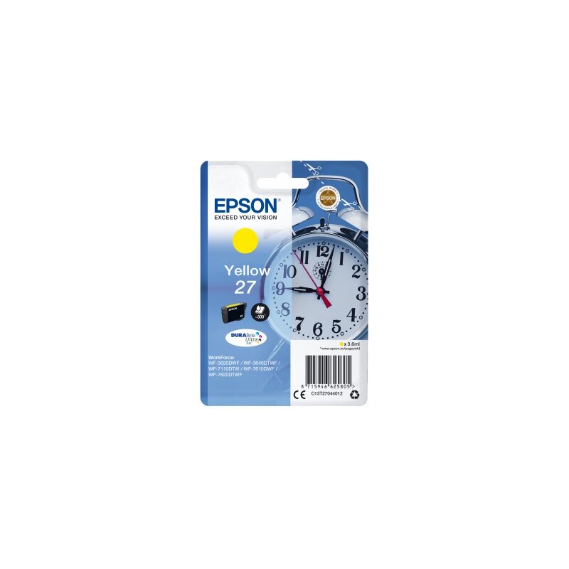 Epson 27 Durabrite Ultra T2704 Żółty 3,6 ml