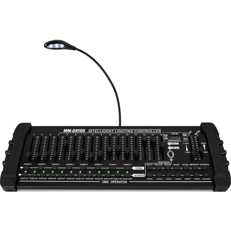 Sterownik suwakowy DMX Kontroler MUSICMATE MM-DX150 IllumiCore PRO
