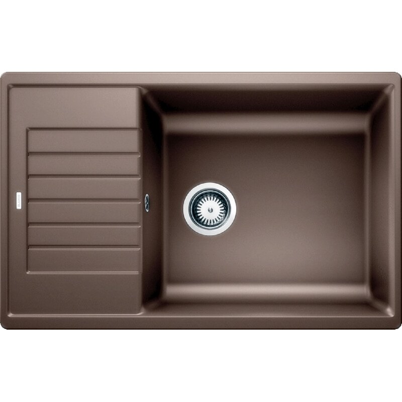 Zlewozmywak jednokomorowy z ociekaczem BLANCO Zia XL 6 S Compact 523282 Kawowy 50 x 78