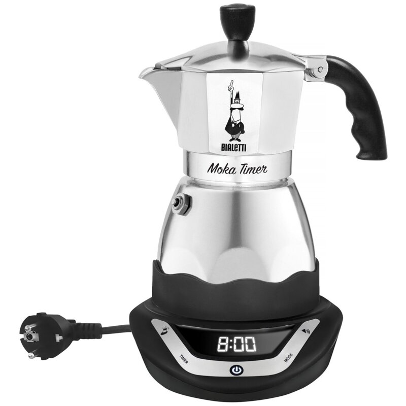 Kawiarka BIALETTI Moka Timer 3 TZ Srebrny 150 ml