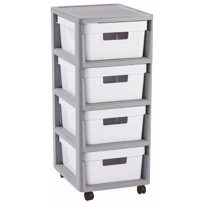 Regał CURVER Infinity 231559 Szaro-biały