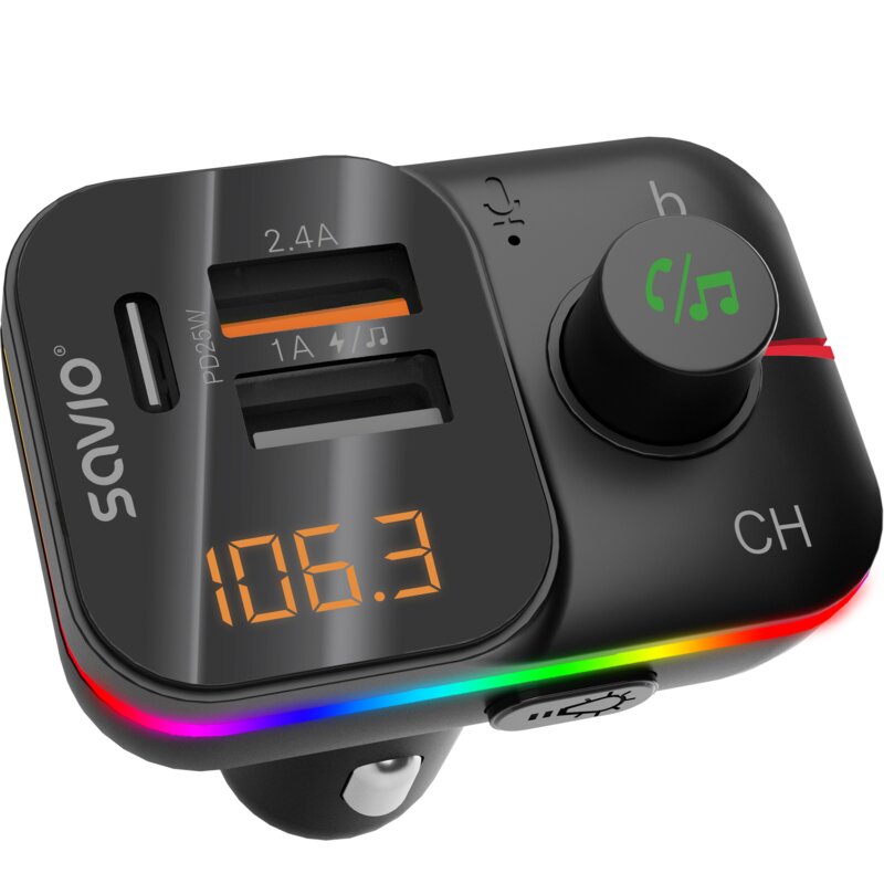 Savio TR-18 z Bluetooth 6.0 i funkcją szybkiego ładowania Czarny