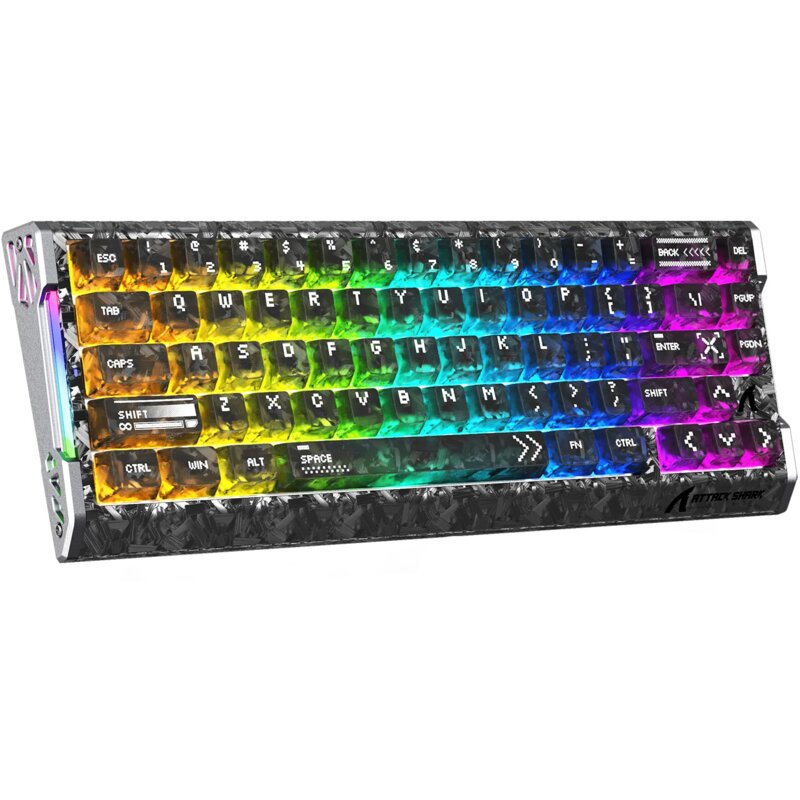 Klawiatura Magnetyczna Attack Shark R68 HE Carbon Fiber Rapid Ink 8000Hz