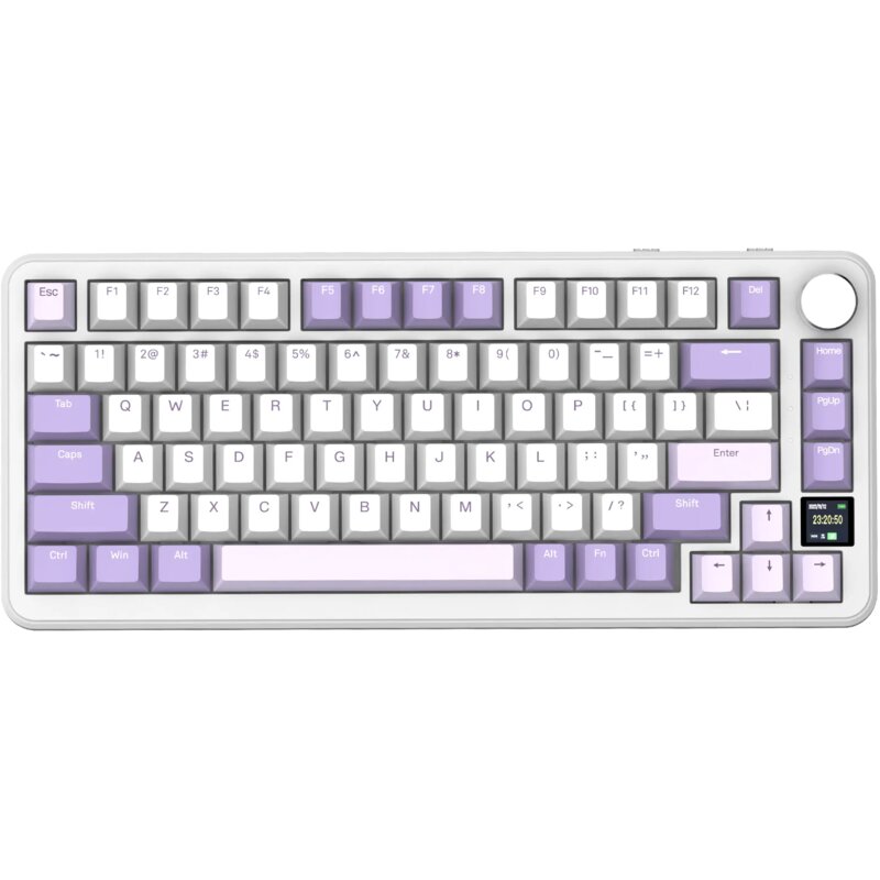 Klawiatura ATTACK SHARK X85 Pro Biało-lawendowy