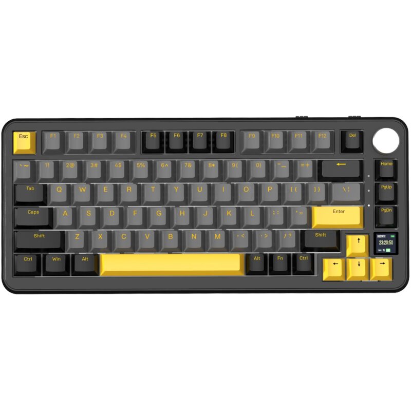 Klawiatura ATTACK SHARK X85 Pro Czarno-szaro-żółty