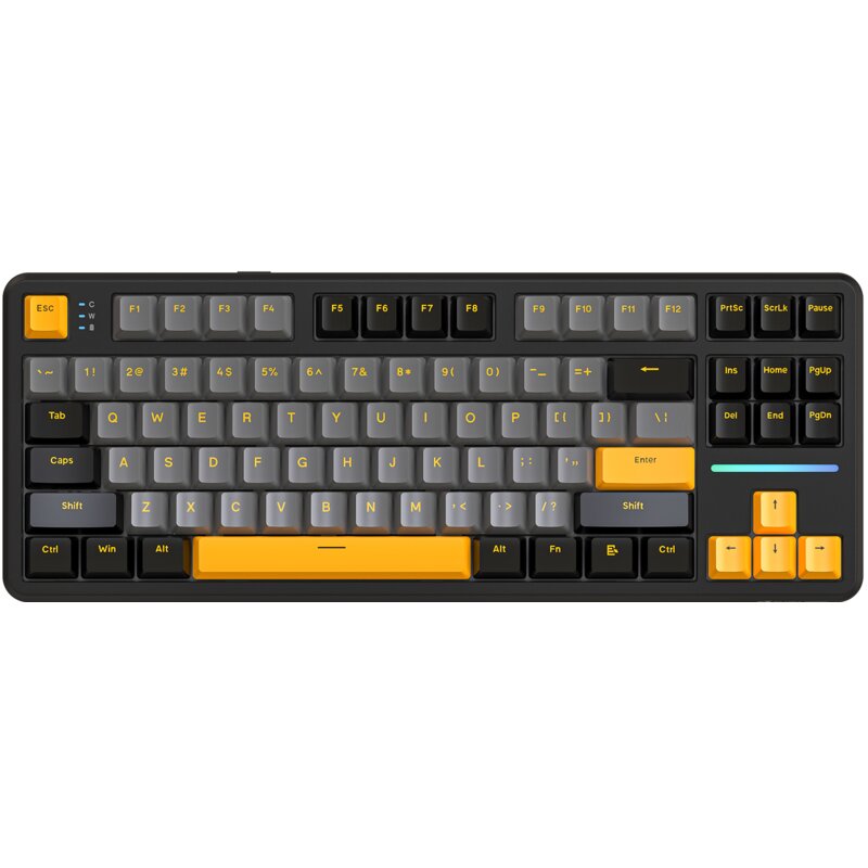 Klawiatura ATTACK SHARK X87 Czarno-żółty