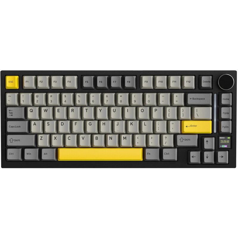 Klawiatura ATTACK SHARK X820 Ultra Czarno-szaro-żółty