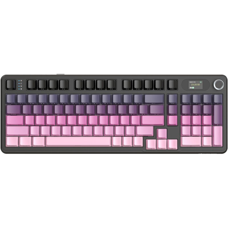 Attack Shark X98PRO Wireless Full-size layout Poron różowa