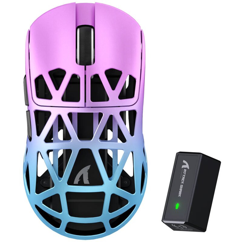 Mysz ATTACK SHARK R2 Fioletowo-niebieski