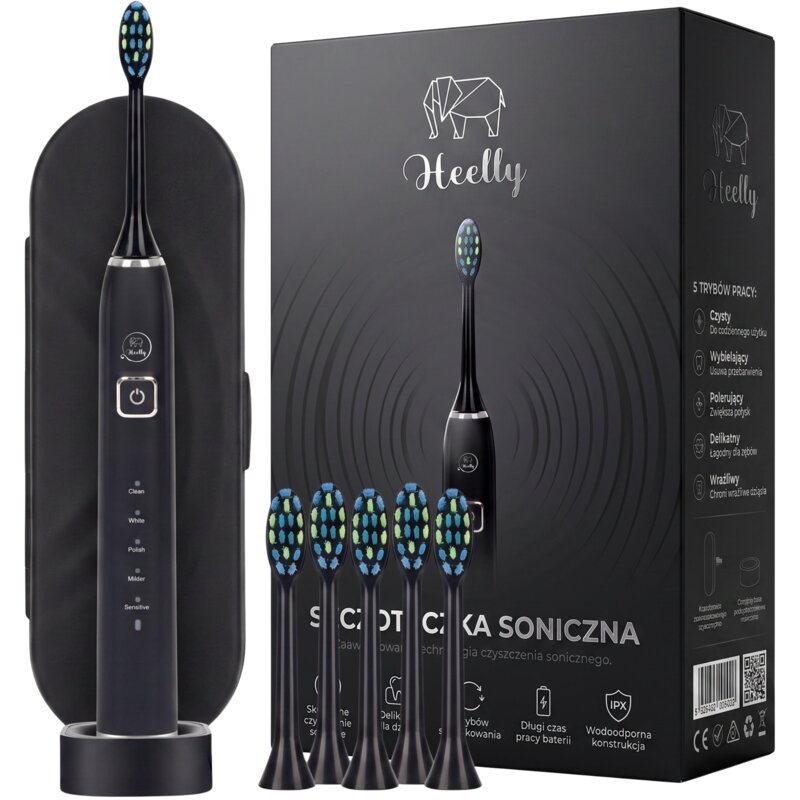 Szczoteczka soniczna HEELLY SBL-01 Czarny
