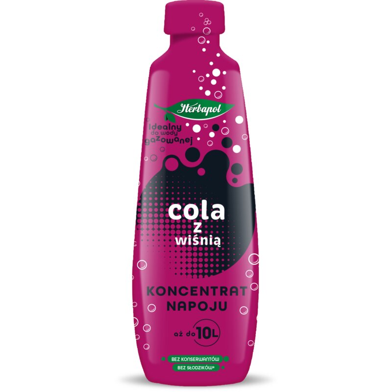 Koncentrat napoju HERBAPOL Cola z wiśnią 405 ml