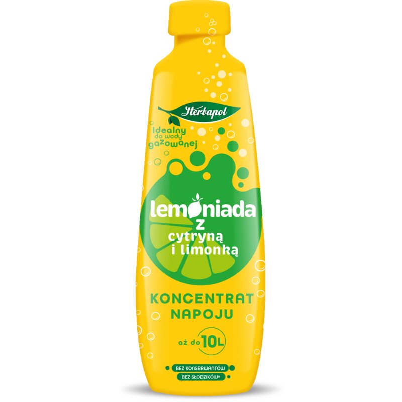 Koncentrat napoju HERBAPOL Lemoniada z cytryną i limonką 405 ml