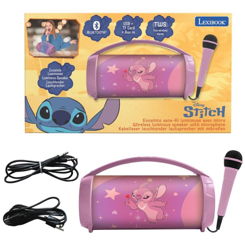 Zabawka głośnik mobilny LEXIBOOK Disney Stitch BTP585D1Z