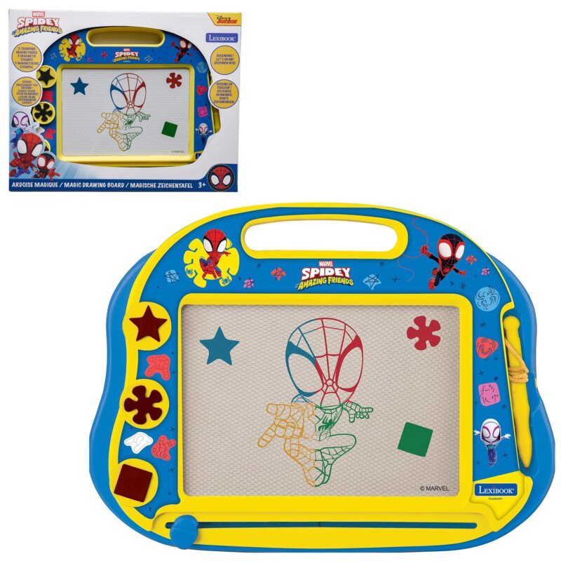 Zestaw kreatywny LEXIBOOK Tablica magnetyczna do rysowania Spidey i Super kumple CRSP550