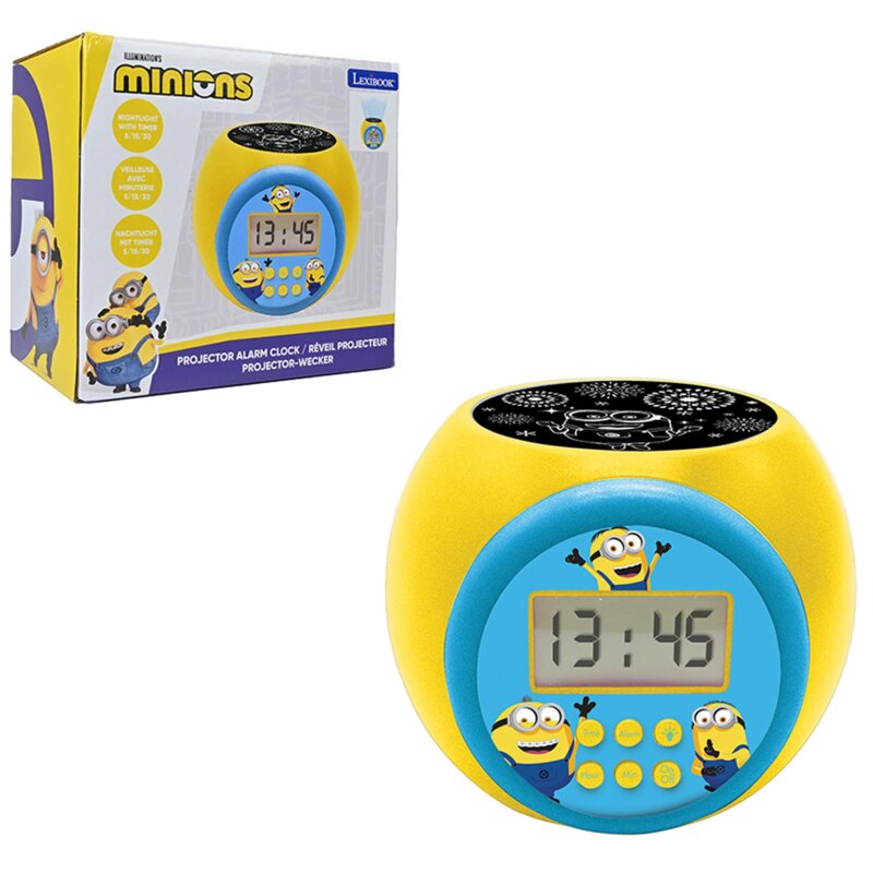 Zabawka budzik z projektorem LEXIBOOK Despicable Me Minionki RL977DES