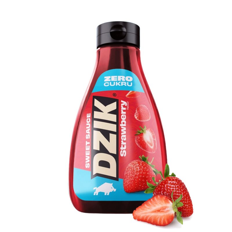 Sos WK DZIK Zero cukru Truskawkowy (425 ml)