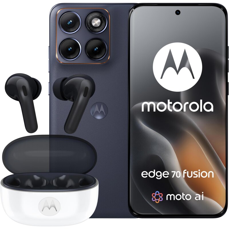 Motorola edge 70 fusion 12/256GB 6,78" 144Hz 50Mpix Grafitowy + Słuchawki Moto Buds 2