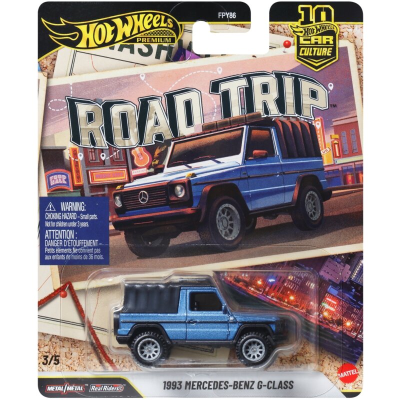 Samochód Hot Wheels Premium Kultowe Auta 1993 Mercedes-Benz G-Class JKF38