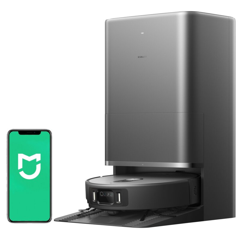 Xiaomi Robot Vacuum 6 Max Funkcja mopowania Stacja oczyszczająca Tworzenie mapy pomieszczenia Funkcje AI Czarny