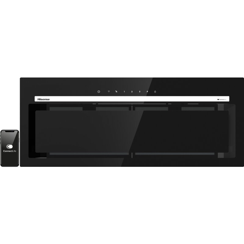 Okap HISENSE Hi8 CH8BI7236BG Czarne szkło 713m3/h 63dB klasa A