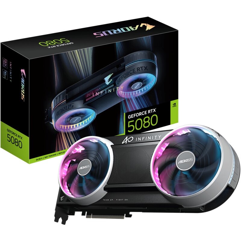 Karta graficzna GIGABYTE Aorus GeForce RTX 5080 Infinity 16GB DLSS 4.5
