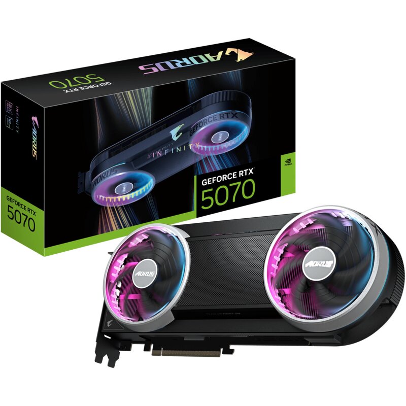 Karta graficzna GIGABYTE Aorus GeForce RTX 5070 Infinity 12GB DLSS 4.5