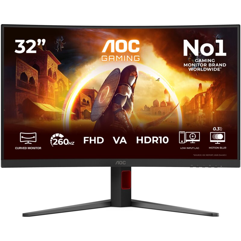 Monitor AOC C32G4Z 31.5" 1920x1080px 240Hz 0.3 ms [MPRT] Curved