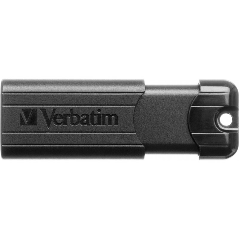 Pendrive VERBATIM PinStripe 16GB, USB 3.2 Gen. 1 (USB 3.0), Odczyt 30 Mb/s, Zapis 10 Mb/s Czarny