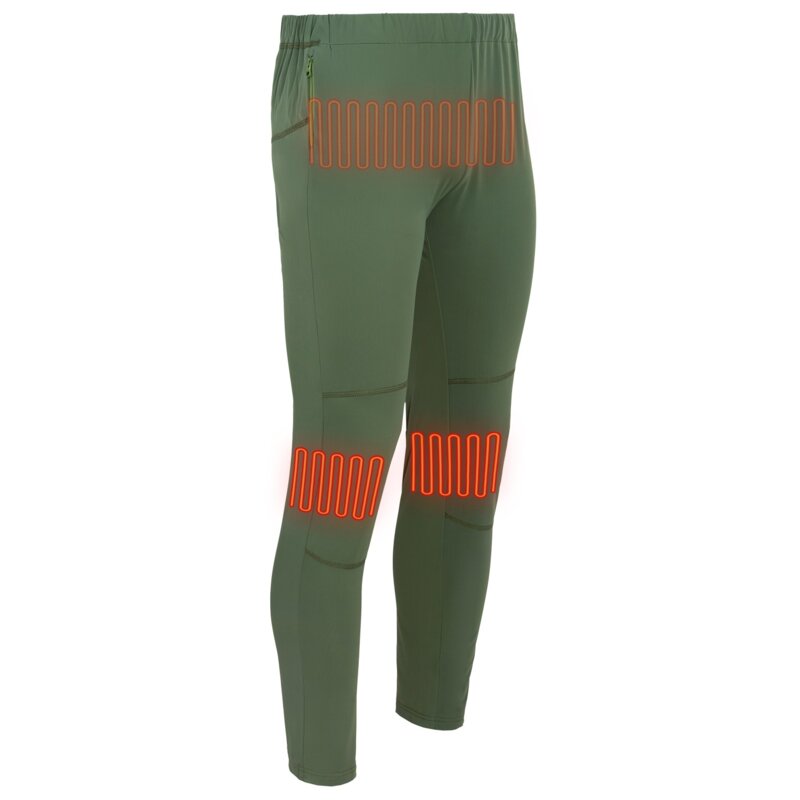 Podgrzewane spodnie GLOVII GP1C (rozmiar L) Zielony