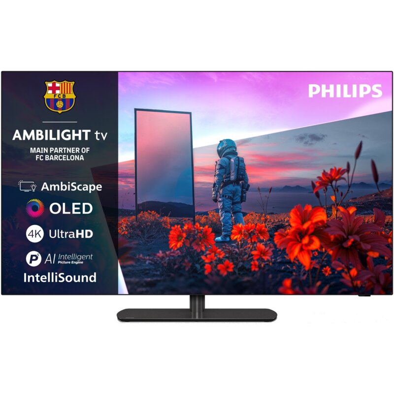 Telewizor OLED PHILIPS 42OLED811/12 42" 4K 165Hz Titan OS Ambilight Grafitowy