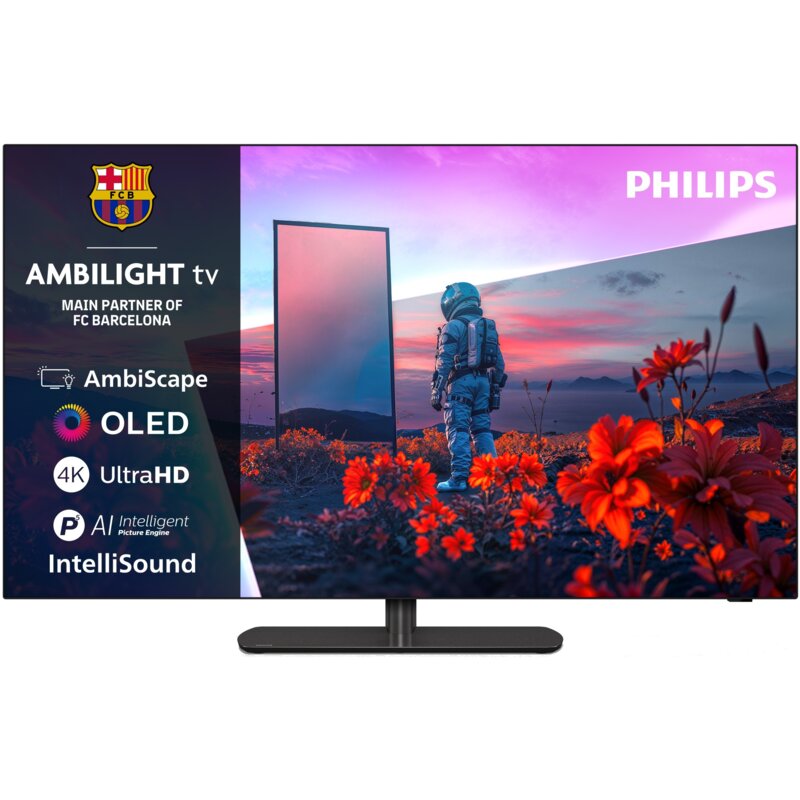 Telewizor PHILIPS 48OLED811 48" OLED 4K 165Hz VRR 4K Titan OS Ambilight x3 Dolby Atmos Dolby Vision HDMI 2.1