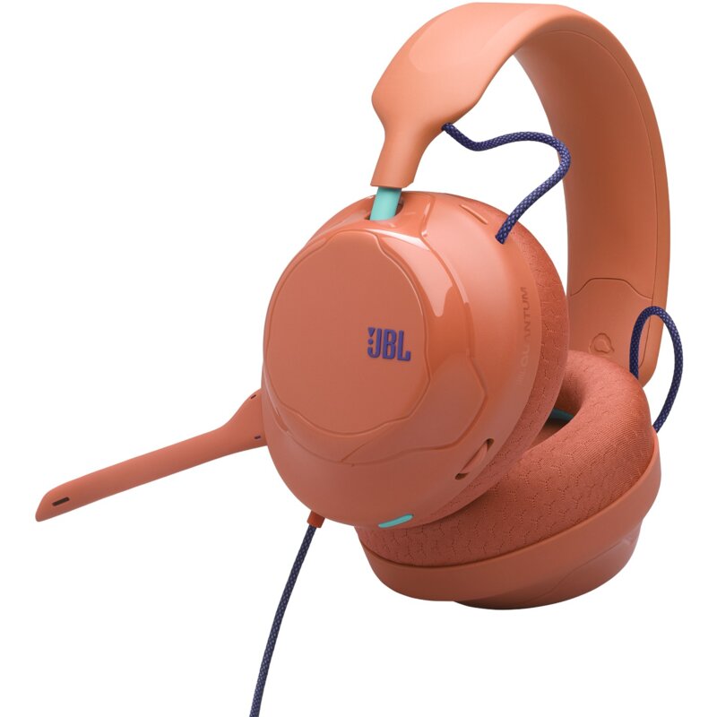 Słuchawki JBL Quantum 120 Nauszne, Dźwięk przestrzenny Koralowy