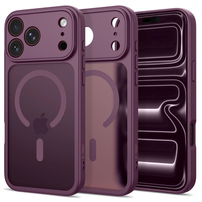 Etui TECH-PROTECT BasicMag MagSafe do Apple iPhone 17 Pro Max/18 Pro Max Bordowy