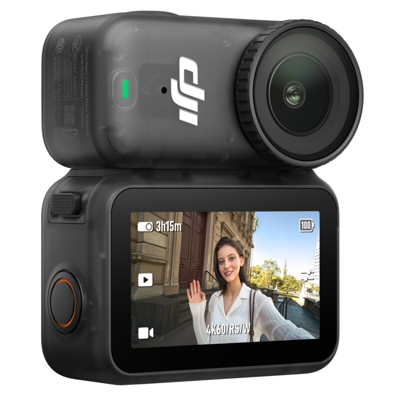 Kamera sportowa DJI Osmo Nano On-The-Go Combo 128GB, filmy 4K 120FPS, Wi-Fi, Bluetooth