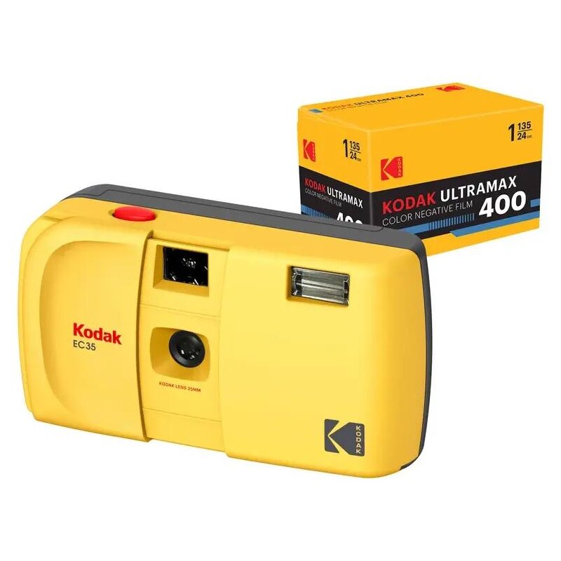 Kodak EC35 Żółty + film Ultra Max 24