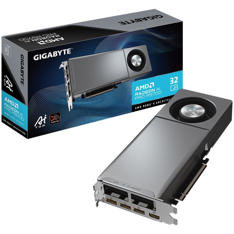 Karta graficzna GIGABYTE Radeon AI PRO R9700 AI TOP 32GB
