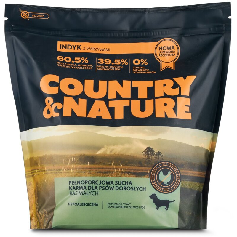 Karma dla psa COUNTRY & NATURE Adult All Breeds Indyk z warzywami 2 kg